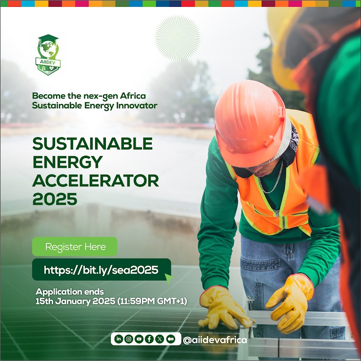 Call for Applications: Sustainable Energy Accelerator (SEA) Program 2025